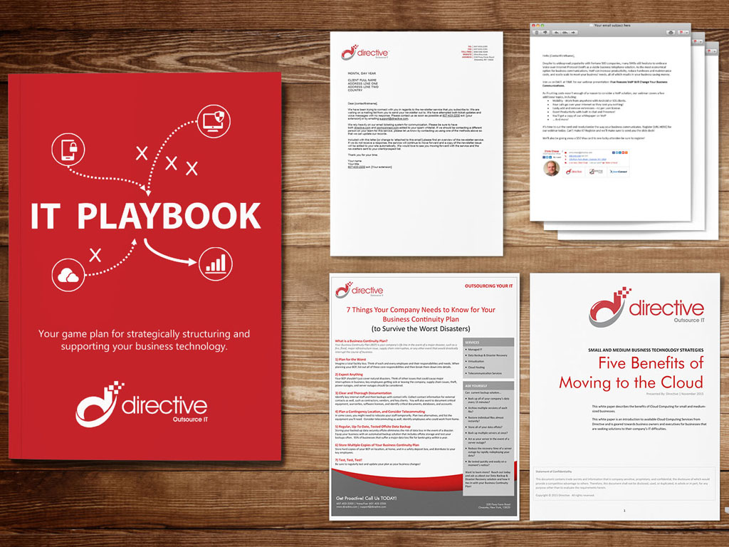 IT Playbook and Marketing Campaign Pieces